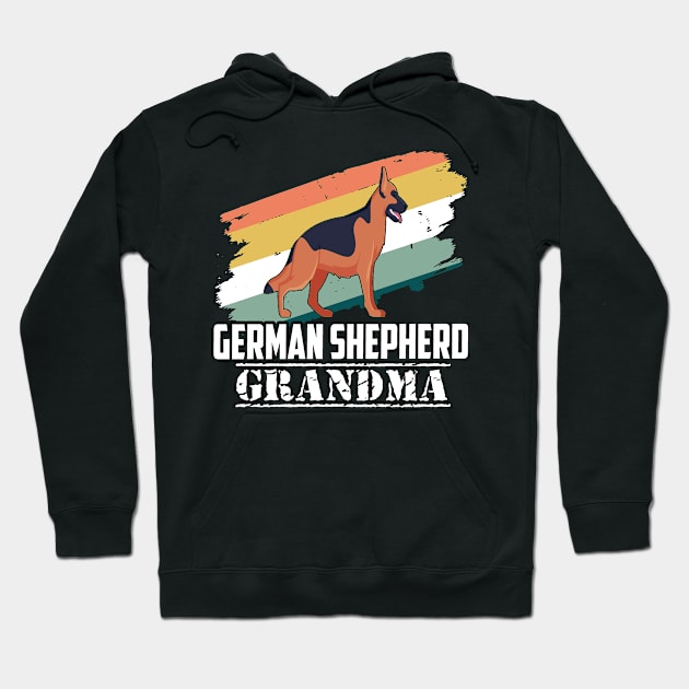 German Shepherd Grandma Hoodie by Uris